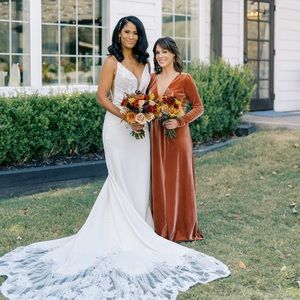 BHLDN Jenny Yoo collection Ryland long sleeve gown